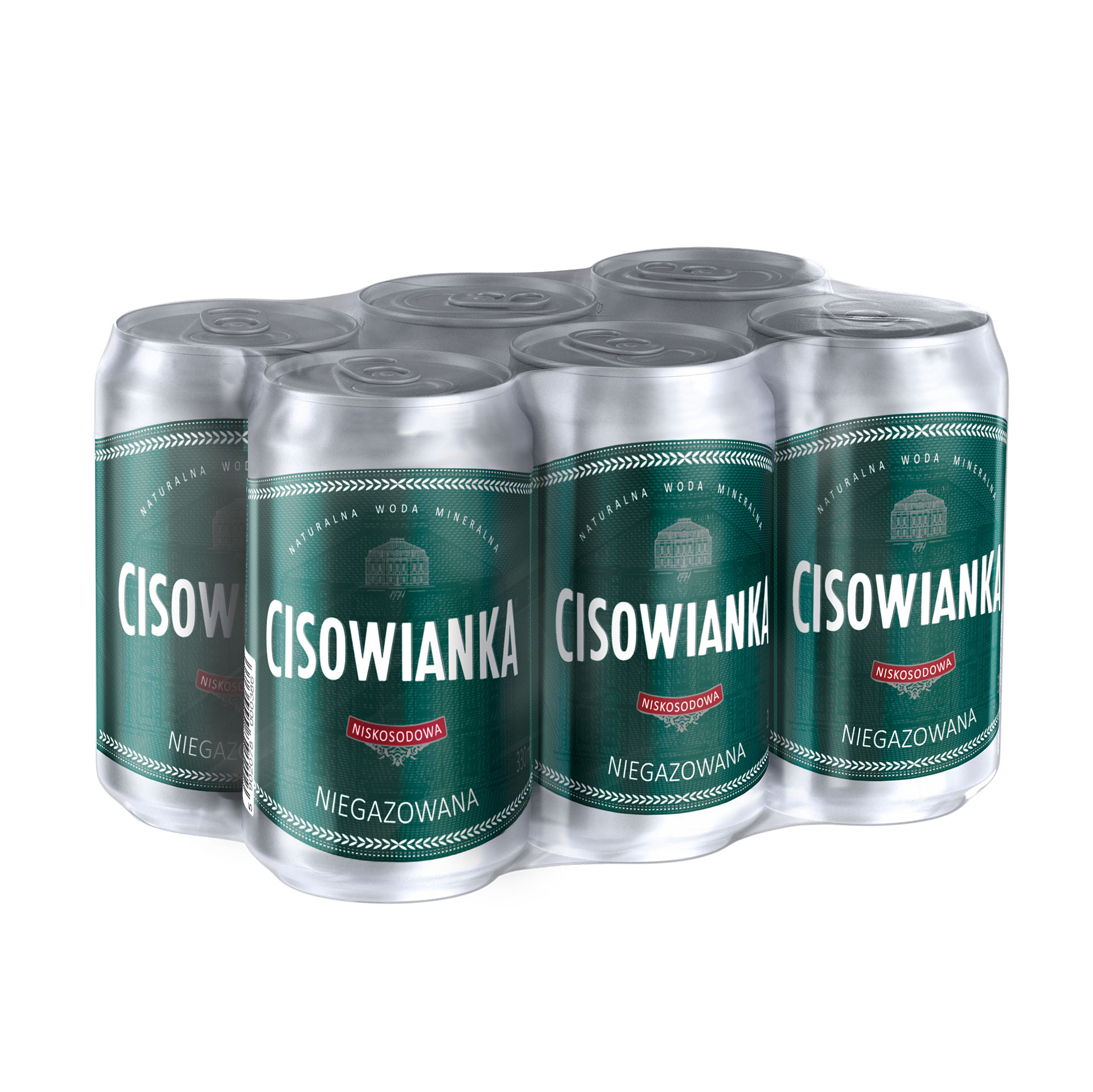 Cisowianka 6 x 330 ml cans | Flat